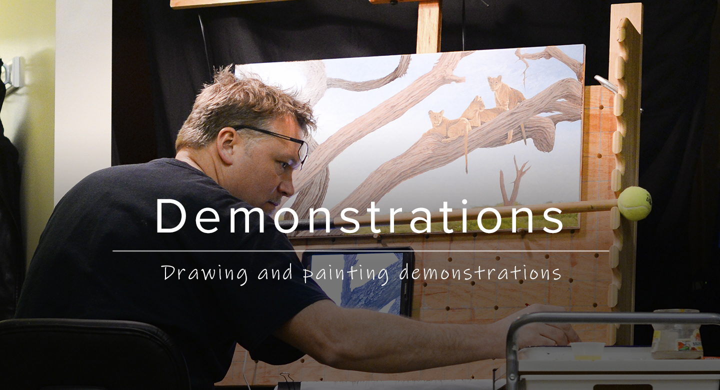 Drawing and painting demonstration videos created by artist Robert Louis Caldwell