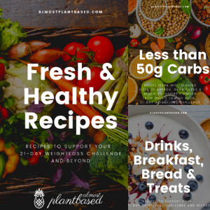 3 recipe booklets: fresh and healthy recipes, below 50gr carbs and breakfast recipes