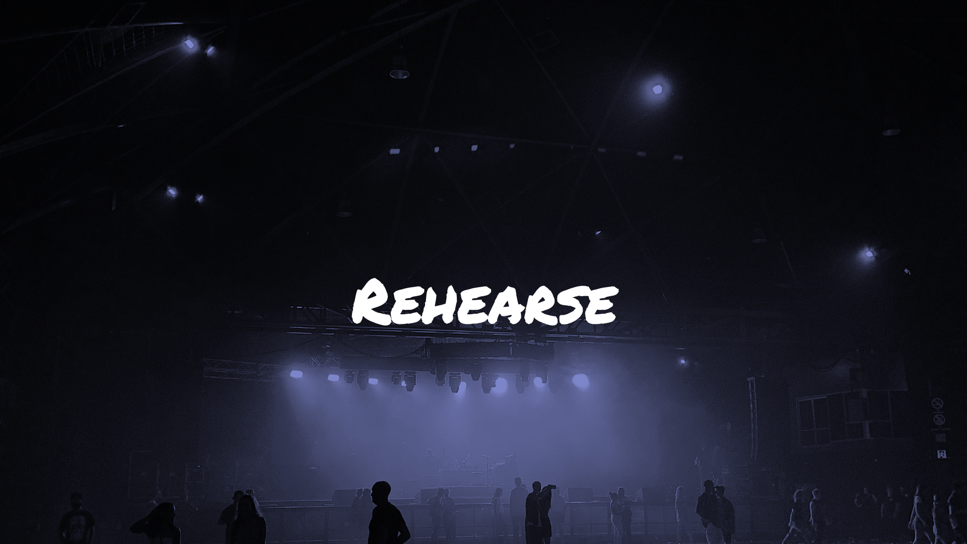 Screenshot from presentation: Rehearse