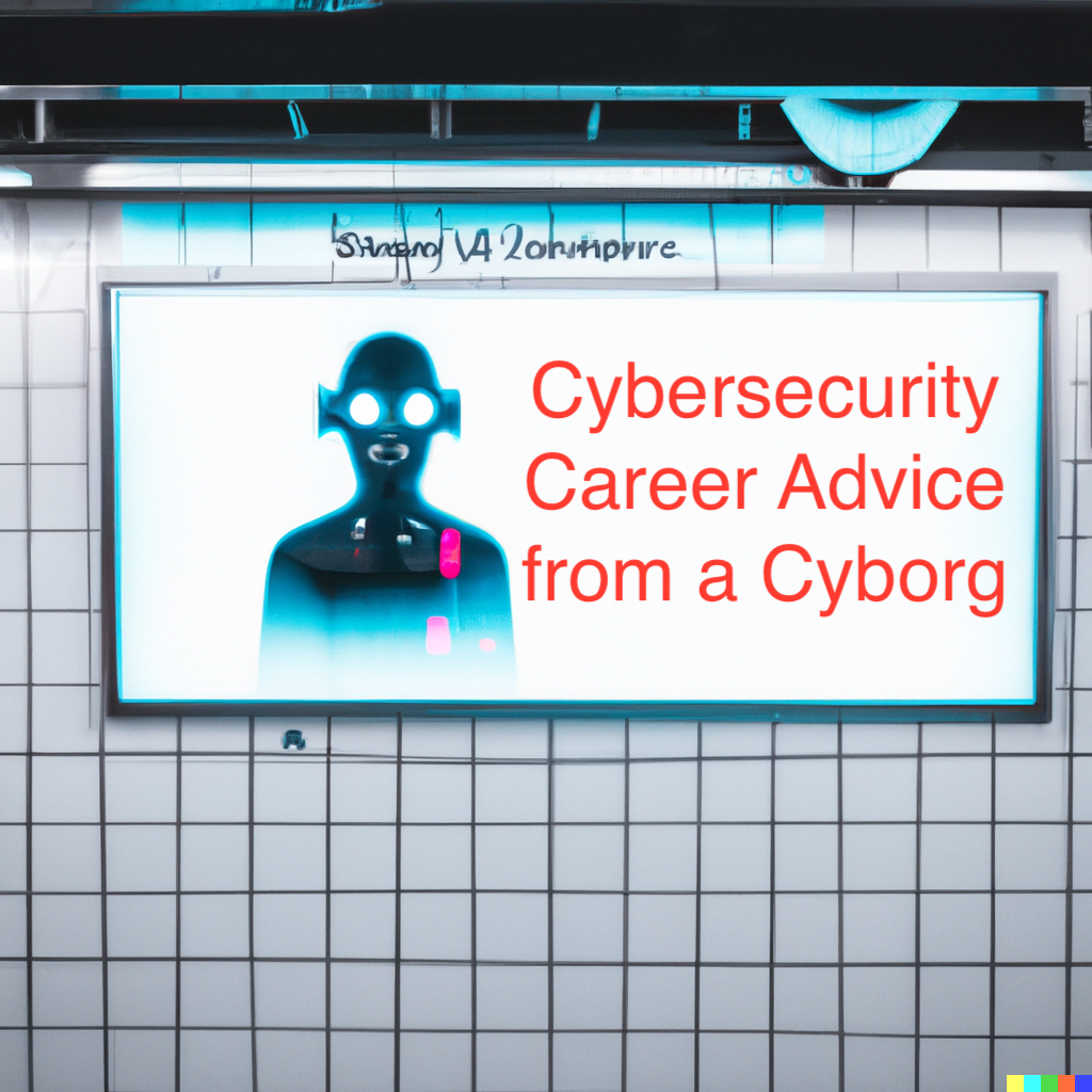 Cyber security career advice from a cyborg