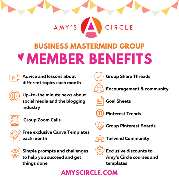 Amys circle mastermind group benefits