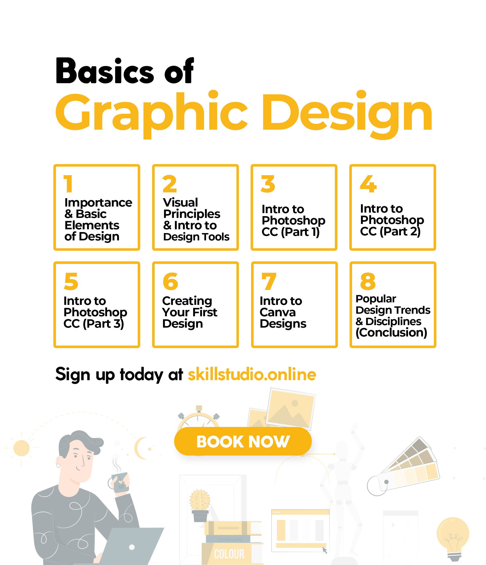 Basics of Graphic Design Course by Skill Studio