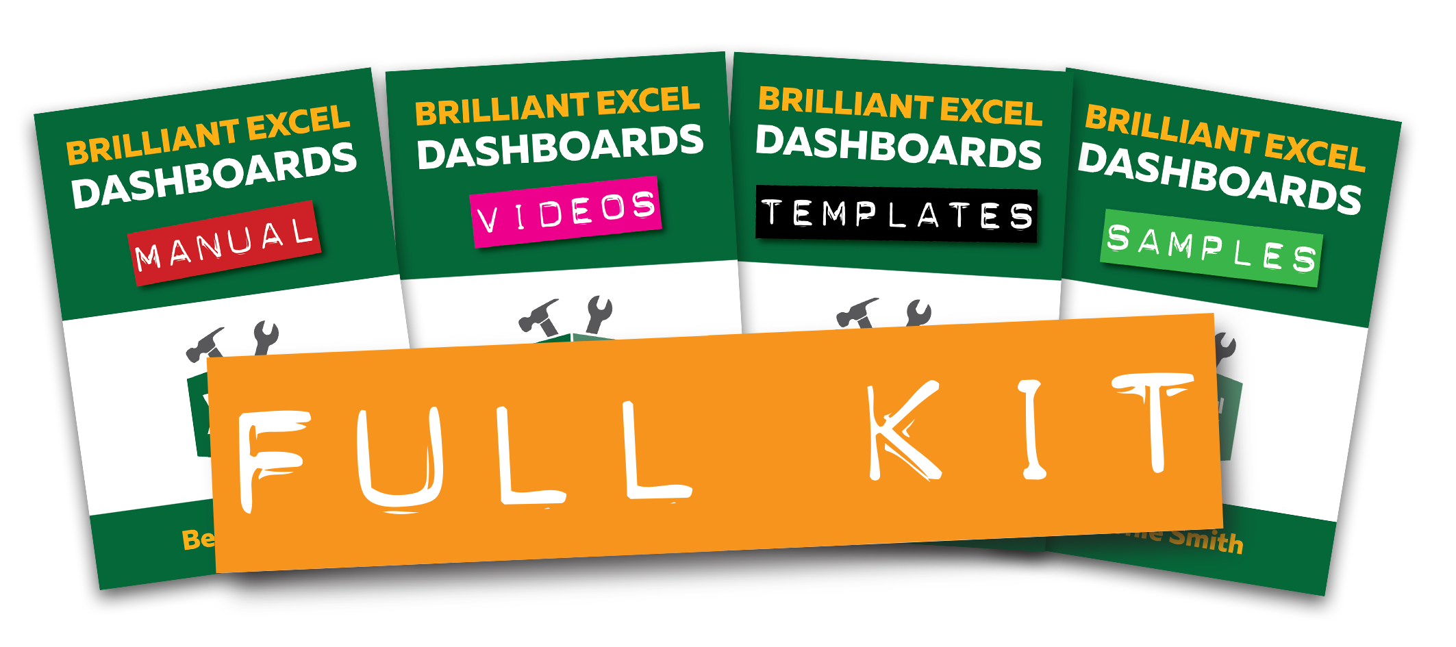 Brilliant Excel Dashboards Kit - Full Kit Image