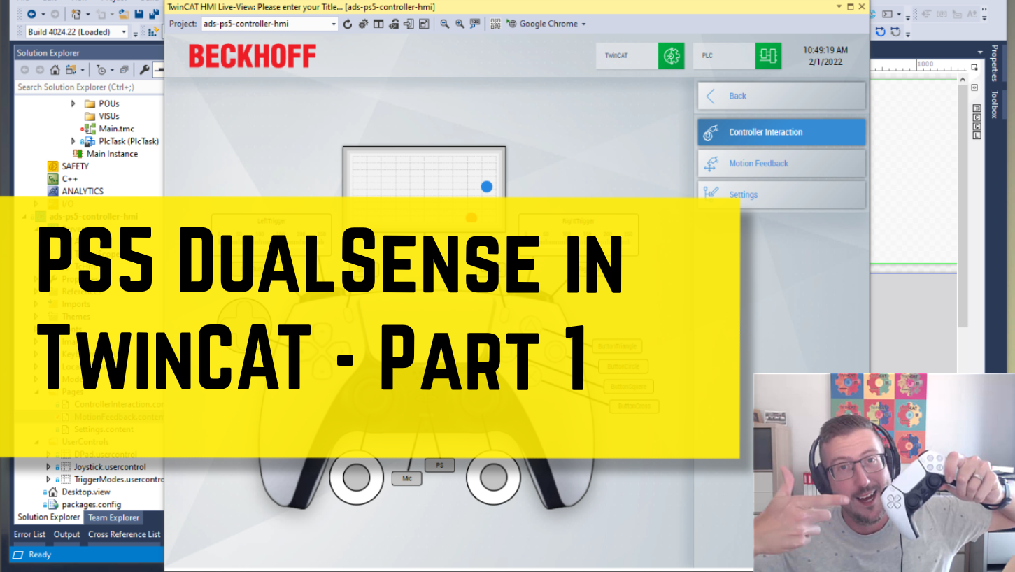 PS5 DualSense in TwinCAT