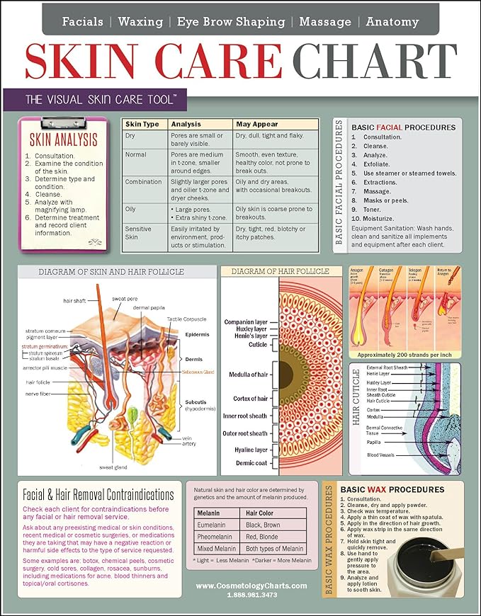 CIAO BELLA ENTERPRISES SKIN CARE CHART