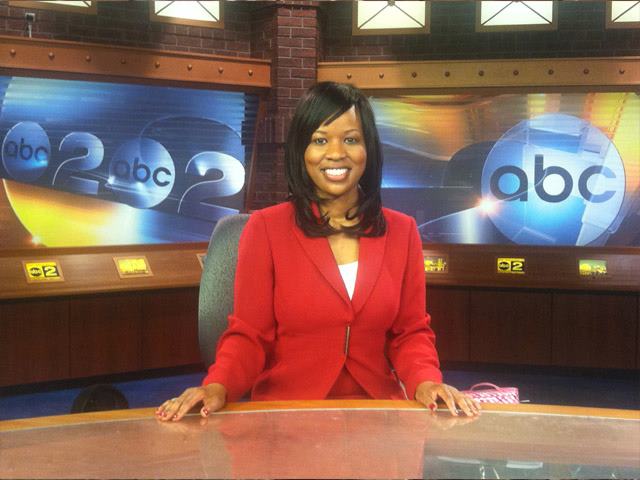 Sherrie Johnson at the anchor desk