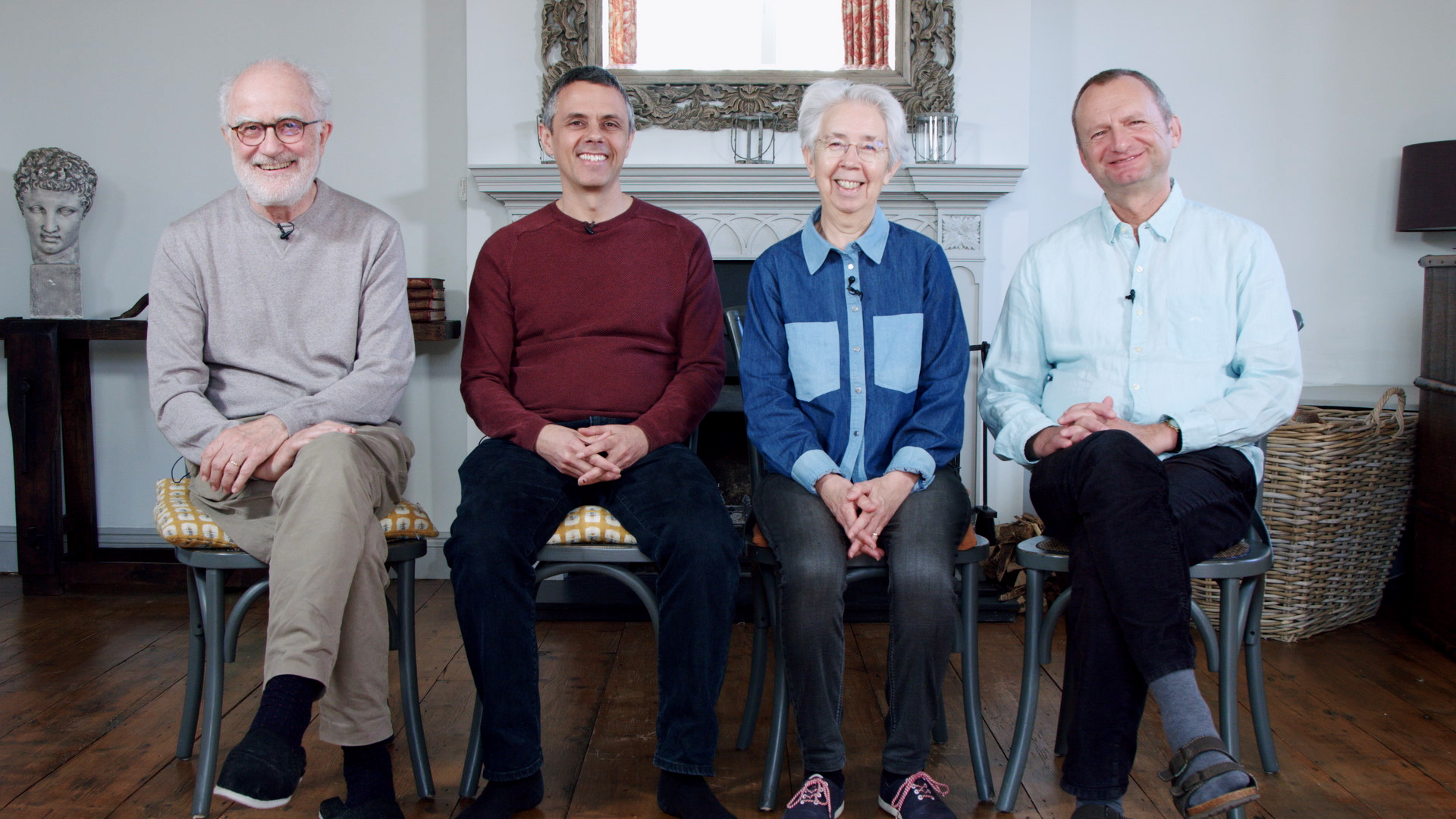 Stephen Batchelor, Jake Dartington, Martine Batchelor and Christoph Köck.