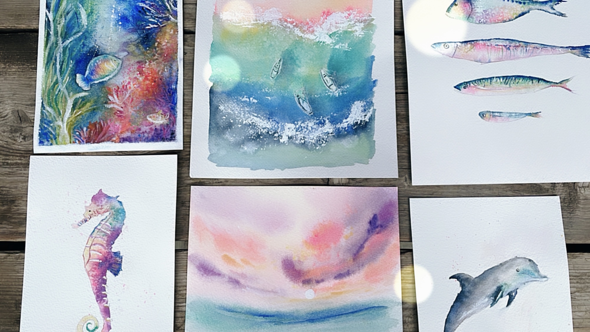 Comment peindre la mer en aquarelle - Apprendre la peinture avec