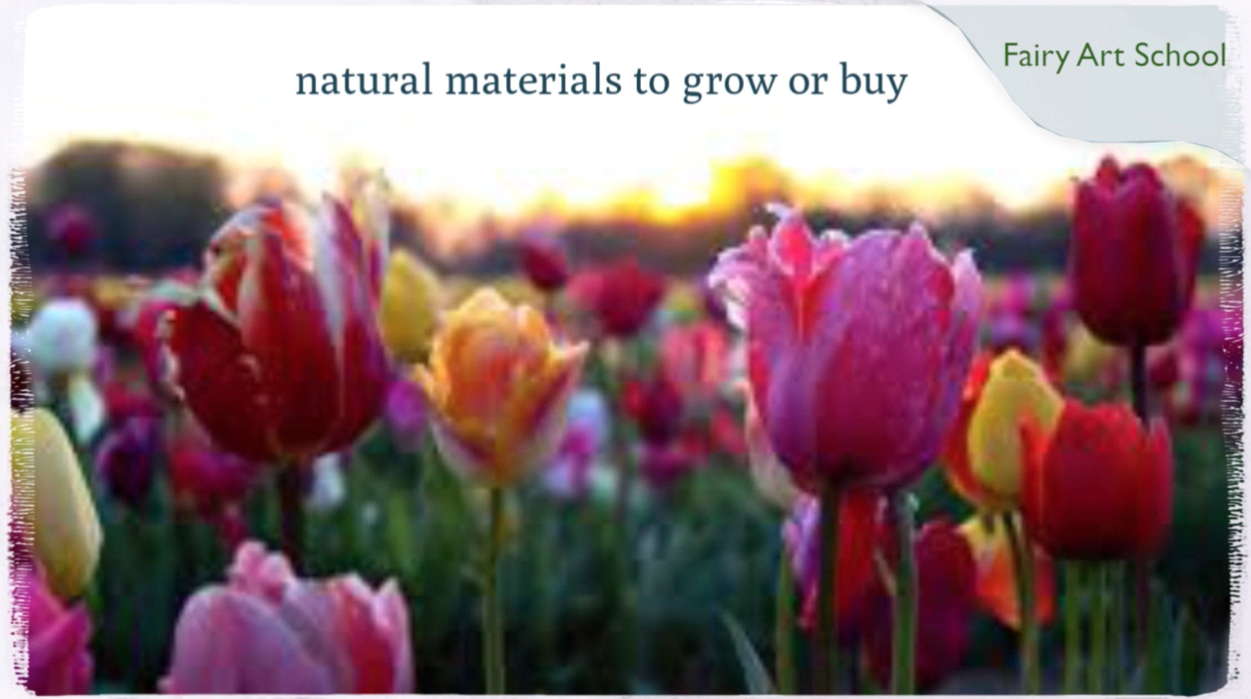 Natural Materials to Grow and Buy