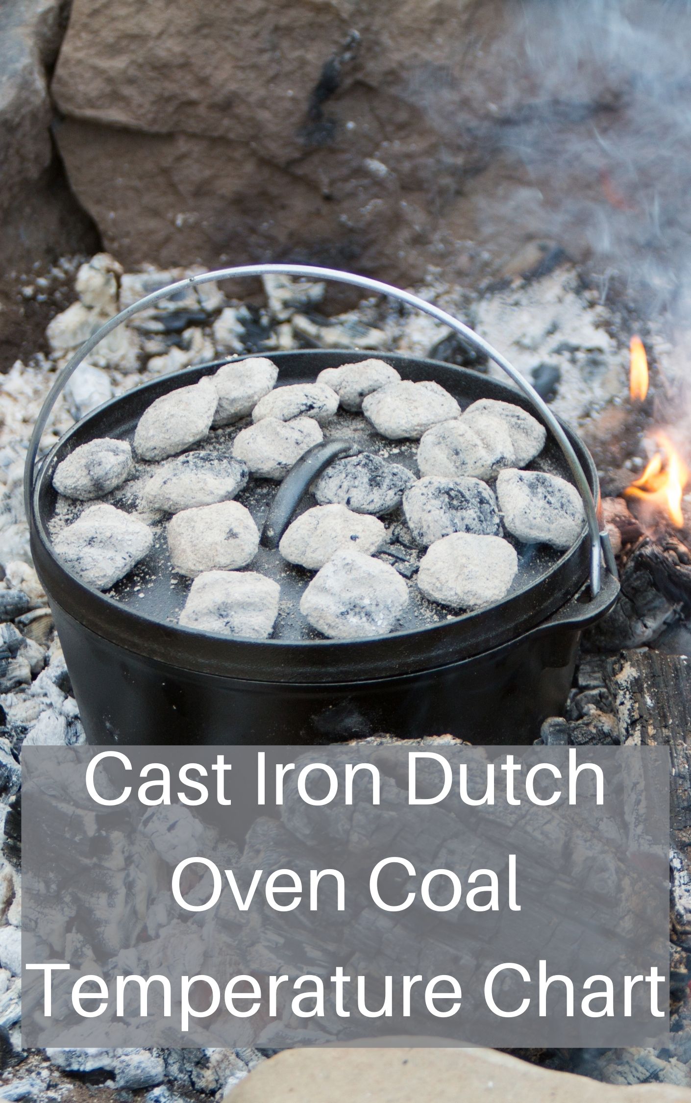Cast Iron Dutch Oven Coal Temperature Chart Printable | The Off Grid