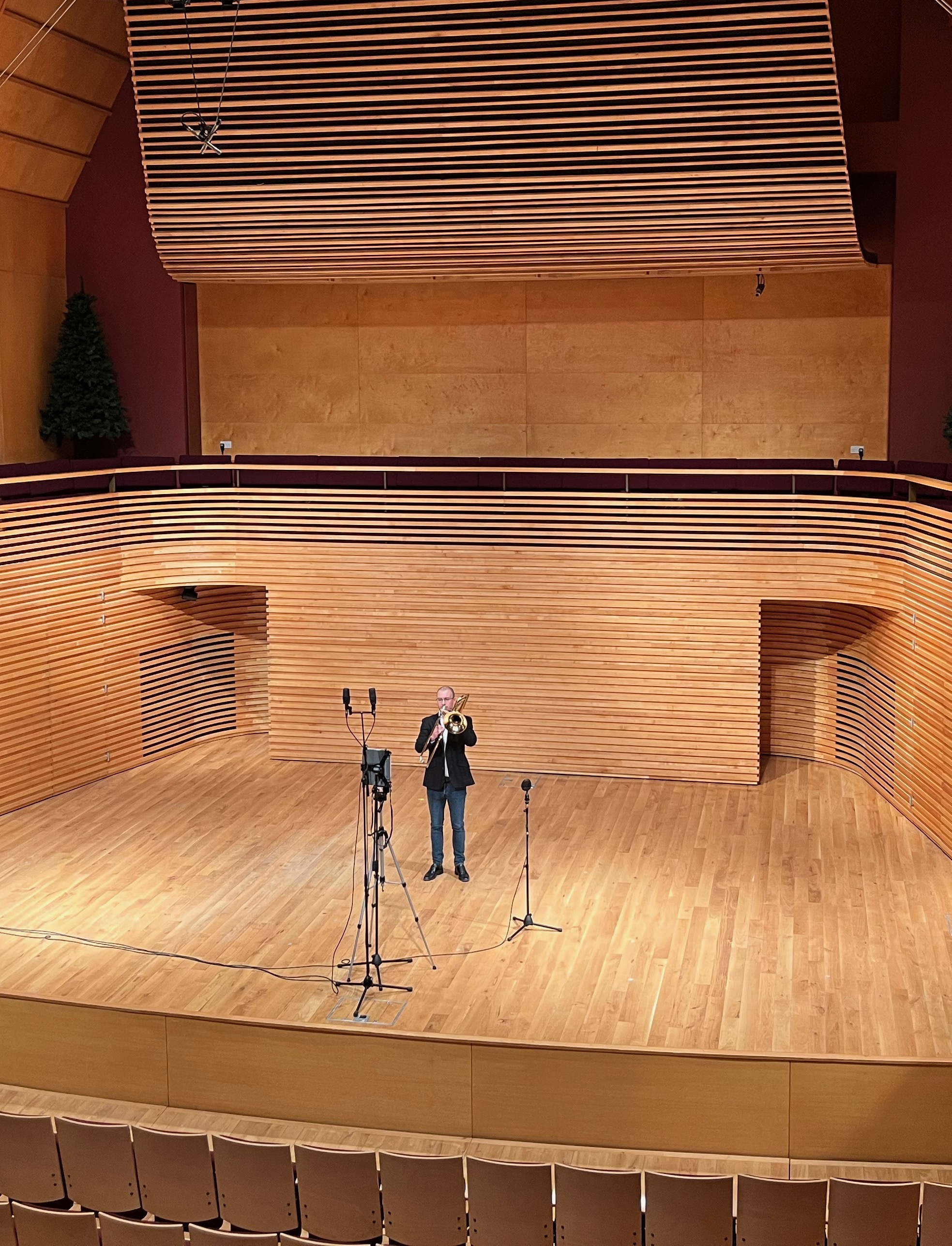 Matthew Gee Recording at Menuhin Hall