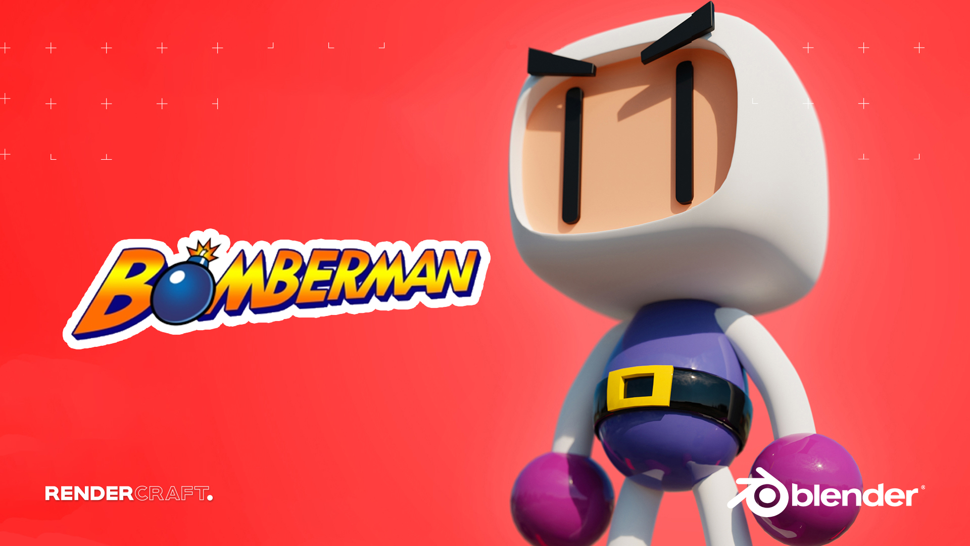 3D Game Character Bomberman Blender Course Academy