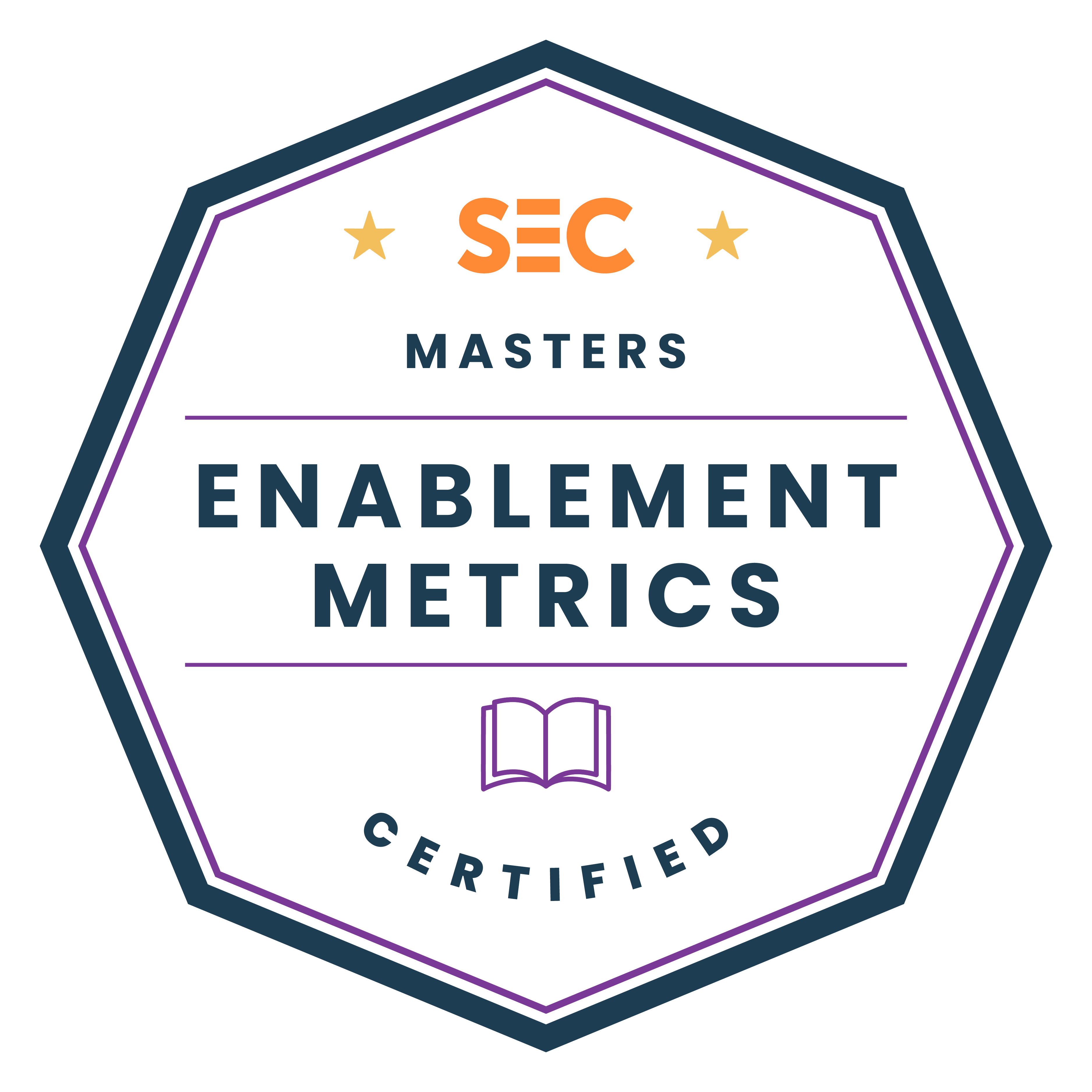 enablement metrics badge logo