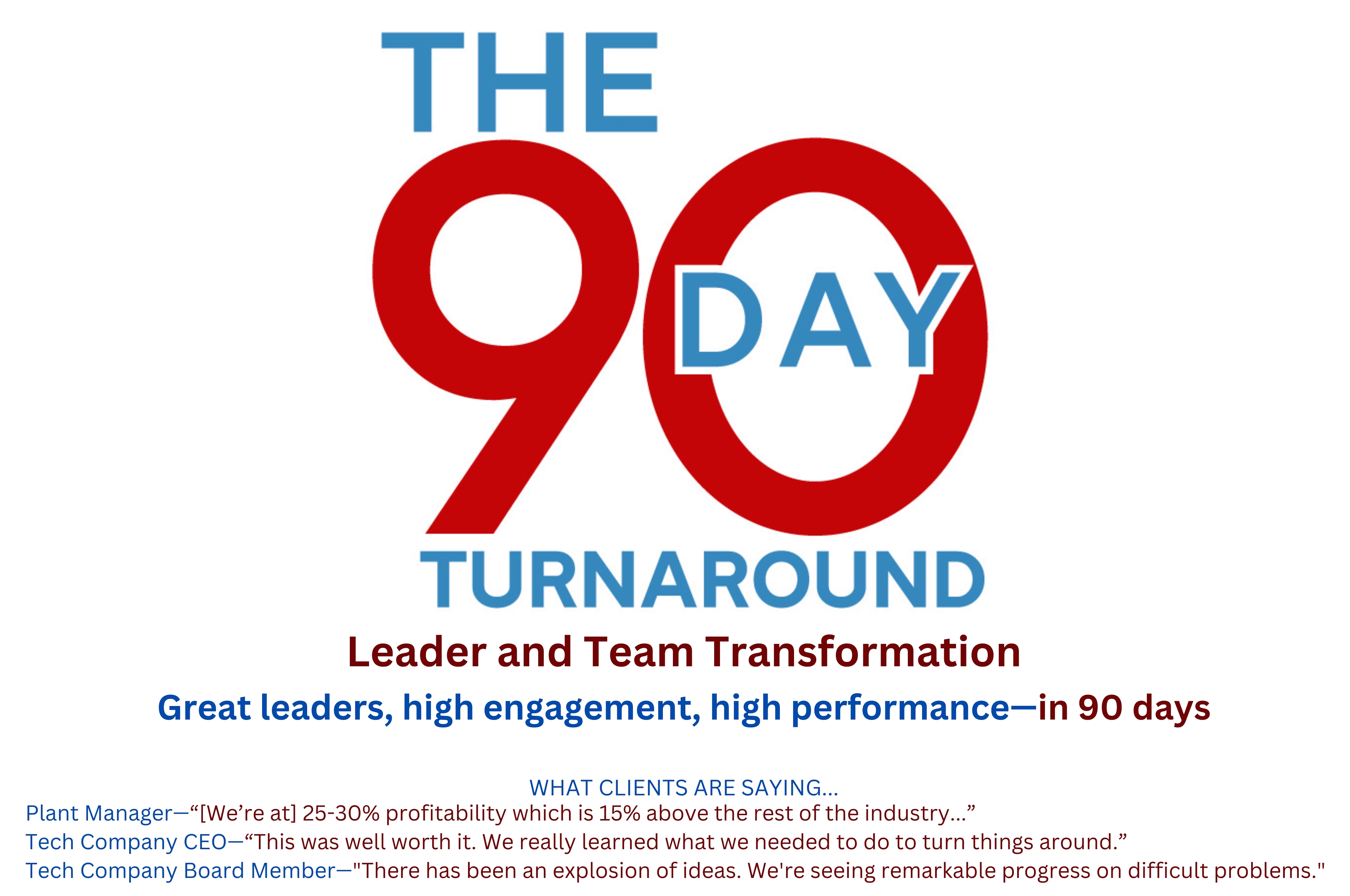 The 90 Day Turnaround