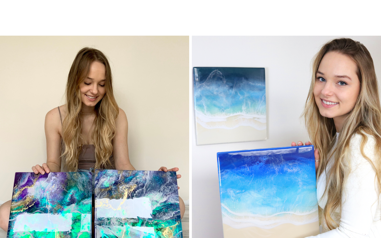 Basics of Resin Workshop Ocean Resin Art Course Dianka Pours